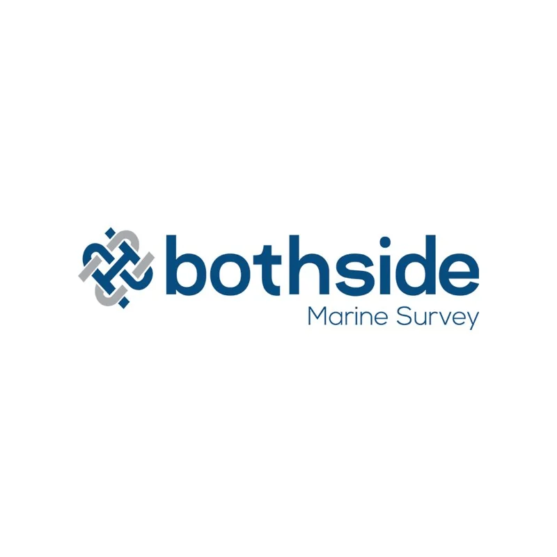 Logotipo Bothside Marine Survey, criado pelo MAR.KT