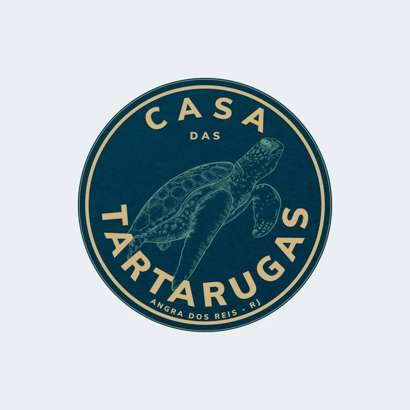 Logotipo Casa das Tartarugas, criado pelo MAR.KT